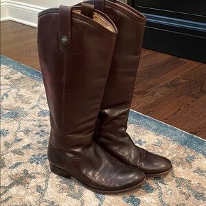 Frye Brown Leather Riding Boots